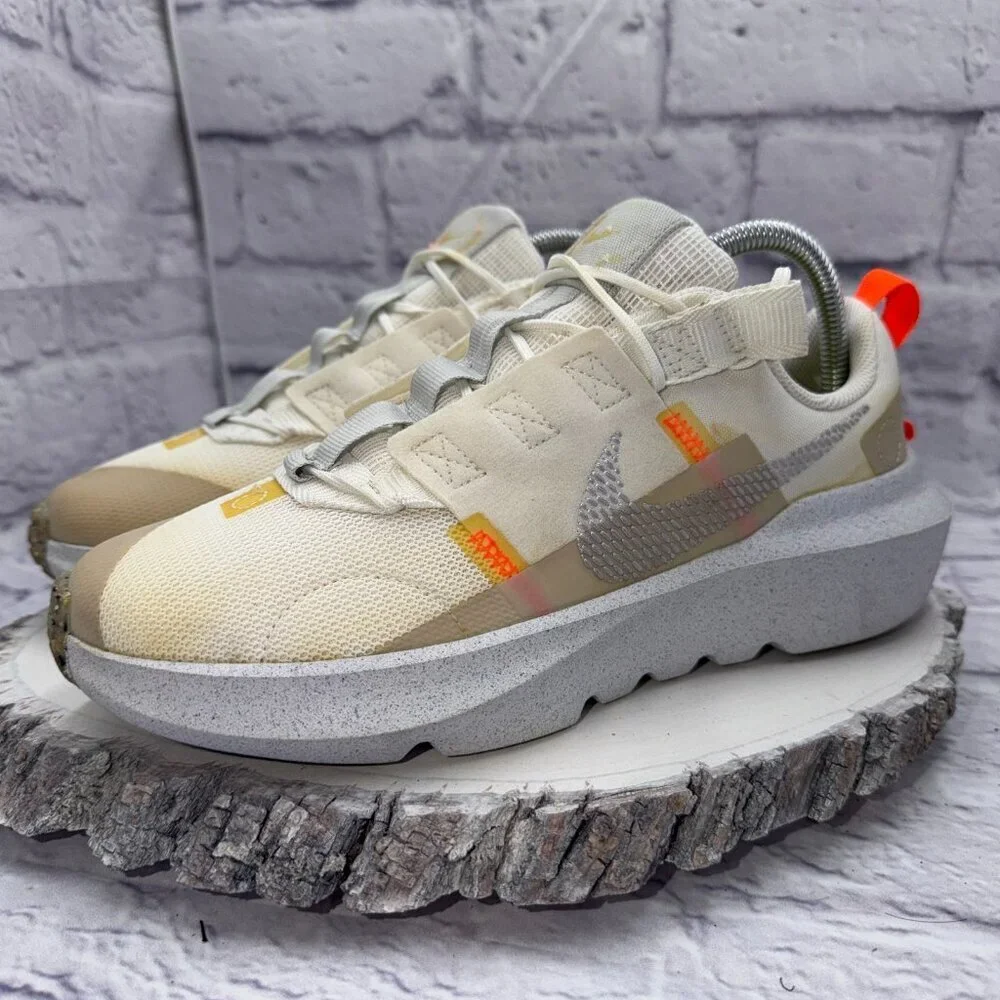 Nike Crater Impact Shoes Youth Size 7Y Cream Move to Zero Sneakers DB3551-100 - Picture 1 of 12